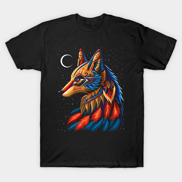 Fox Dreamcatcher T-Shirt by albertocubatas